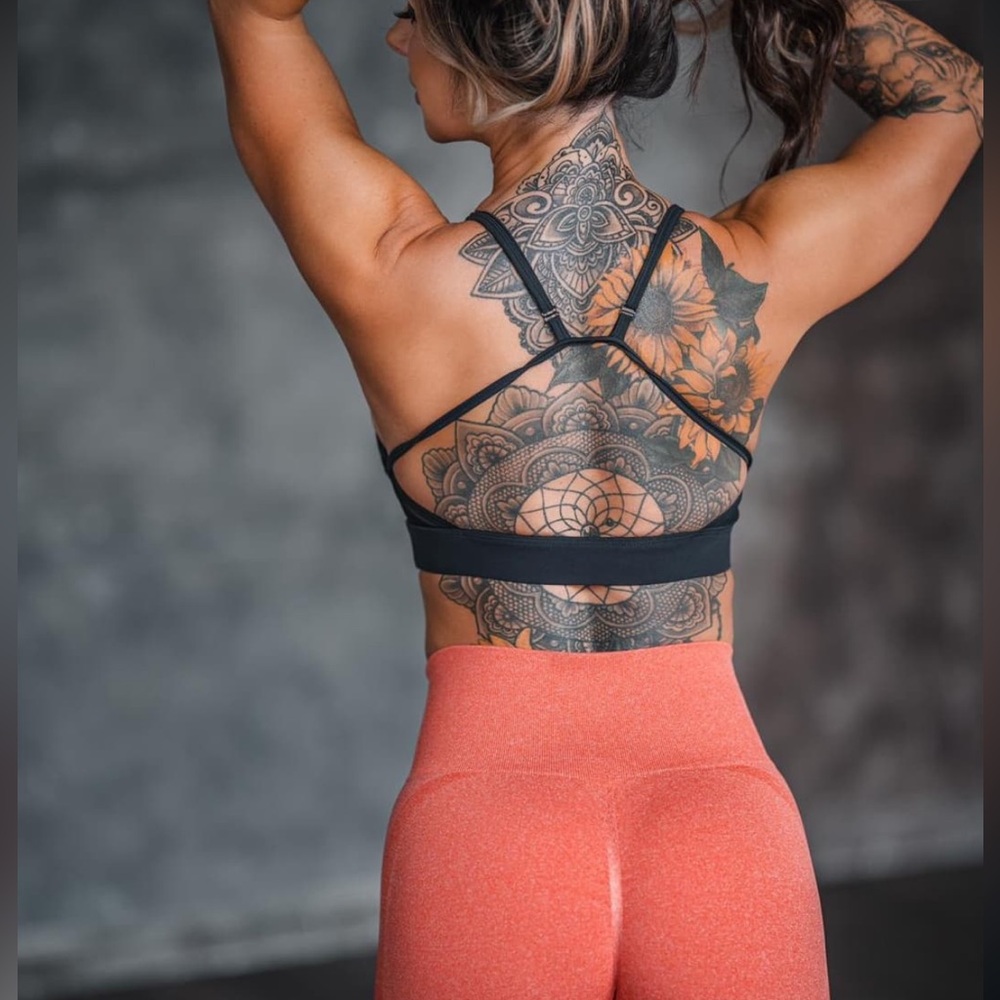 Vixen Black Strappy Sports Bra Violatethedresscode NWT